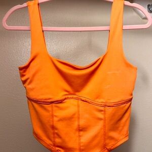 Orange corset top